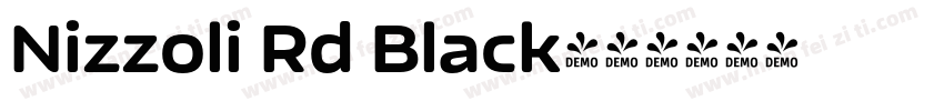 Nizzoli Rd Black字体转换